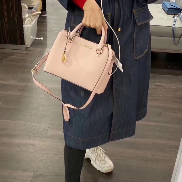 NWT MK Savannah Leather Small Satchel Crossbody - Picture 4 of 7